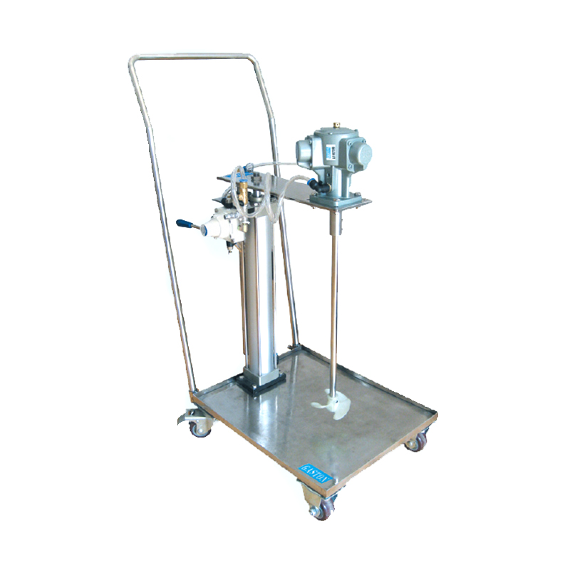 Der pneumatische Hubmischer QD-A-SUS-D1 Gaston mit Wagen